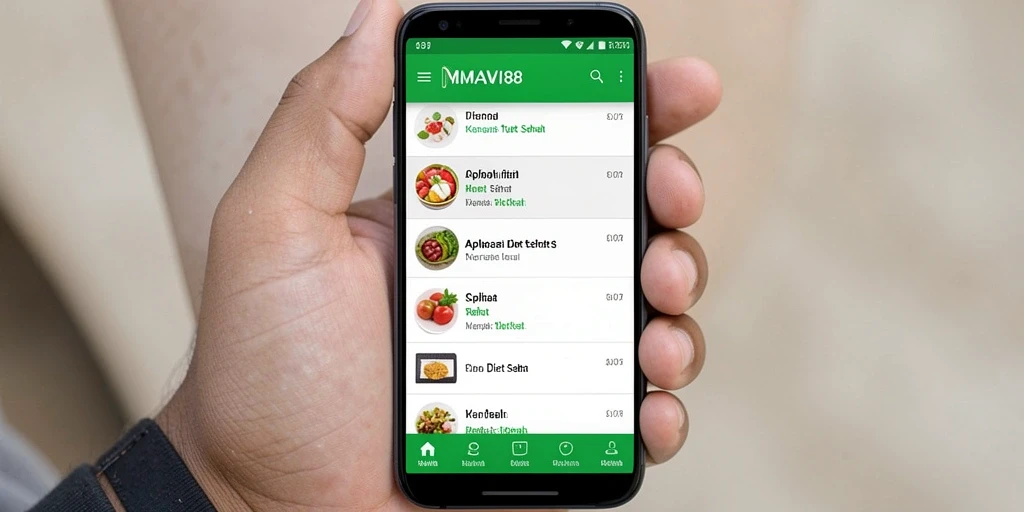 Tampilan antarmuka AMAVI88 untuk pengaturan diet sehat.