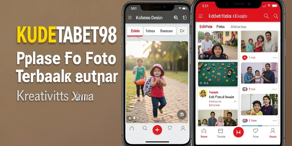Tampilan antarmuka aplikasi Kolase Foto KUDETABET98 yang ramah pengguna.