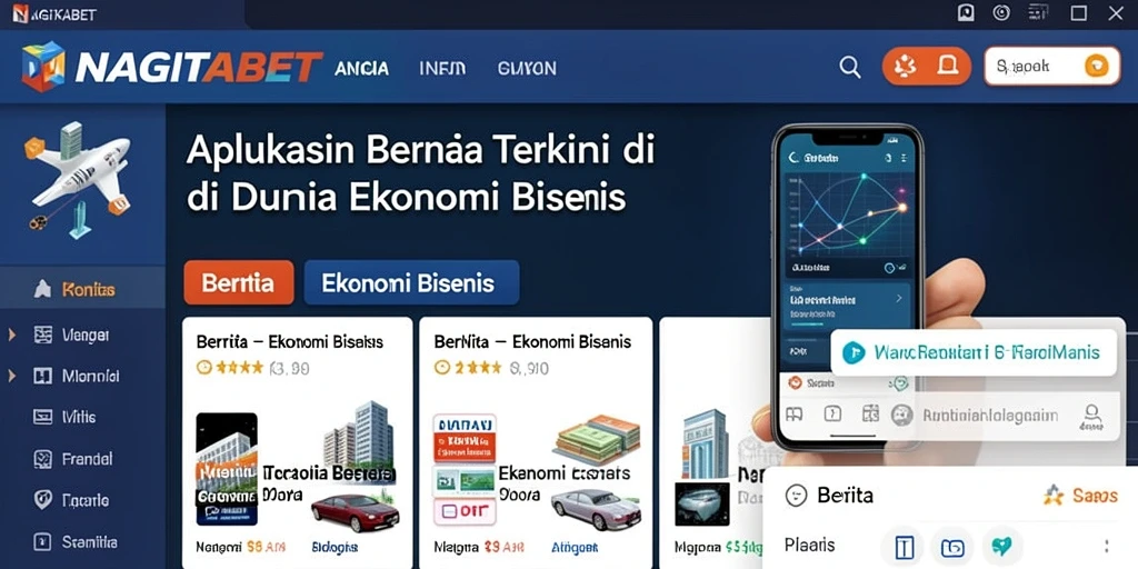 Tampilan antarmuka aplikai NAGITABET yang informatif dan modern.