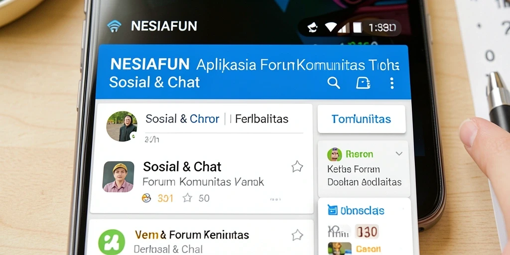 Antarmuka NESIAFUN yang menarik dan mudah digunakan.