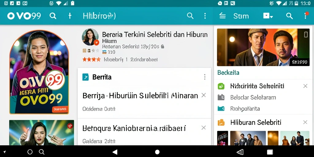 Tampilan antarmuka OVO99 yang menarik dan informatif.
