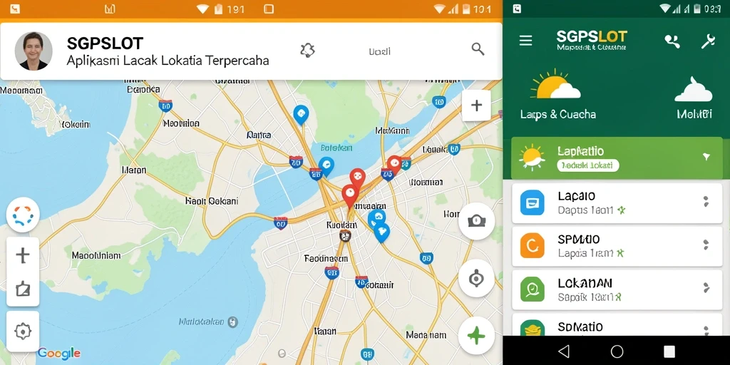 Antarmuka aplikasi SGPSLOT menampilkan fitur lacak lokasi yang mudah digunakan.